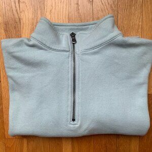 American Eagle Pullover Sweater Cropped Small Light Blue